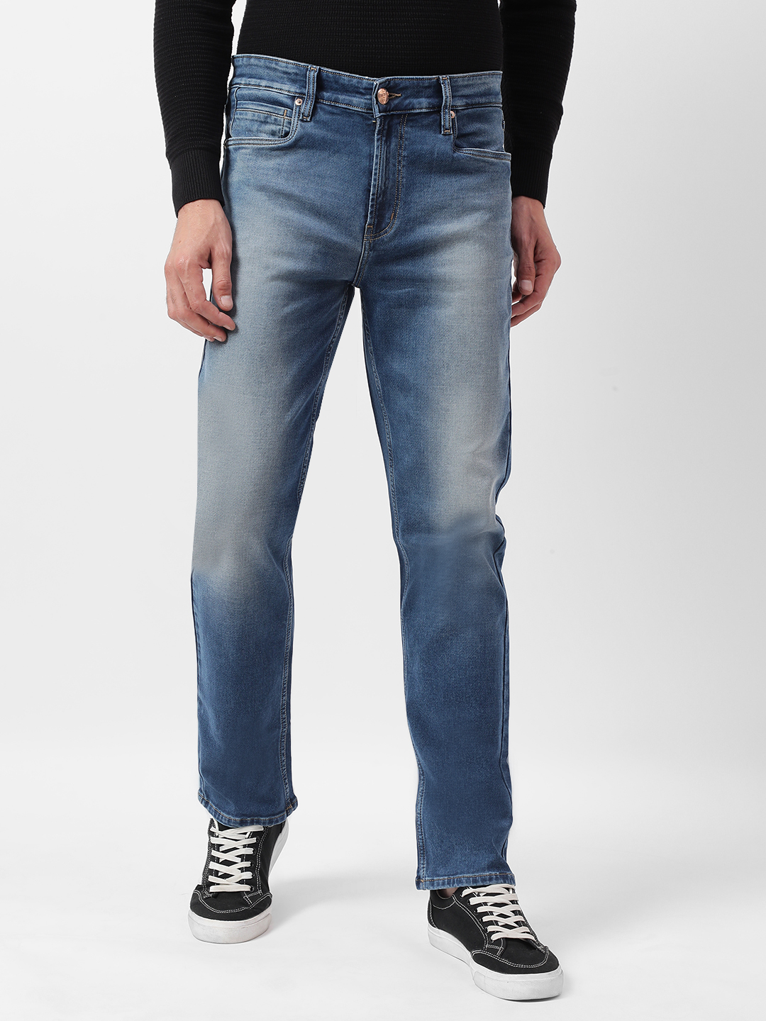 Numero Uno Men Faded Blue Jeans